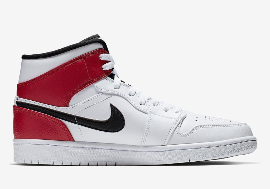 Air Jordan 1 Mid “White/Red/Black”