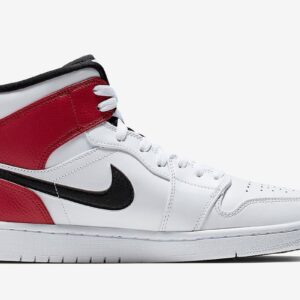 Air Jordan 1 Mid “White/Red/Black”