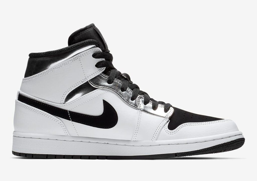Air Jordan 1 Mid “White/Silver” 554724-121