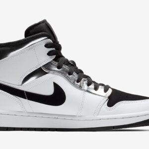 Air Jordan 1 Mid “White/Silver” 554724-121